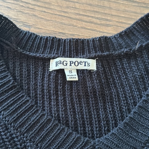 Rag Poets Women’s Ruffled Sweater - Size Small - Picture 3 of 4